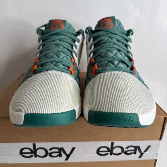 Nike LeBron Witness 8 CANNON Basketball Men's Size 12 FB2239 101 Sail Orange - Picture 3 of 8